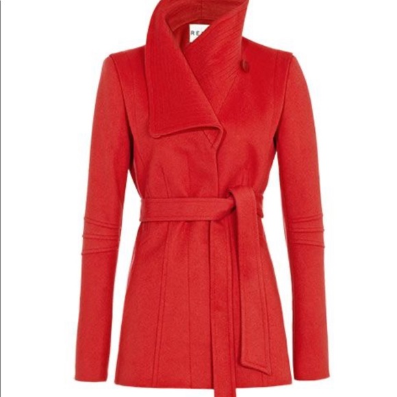 reiss raspberry coat